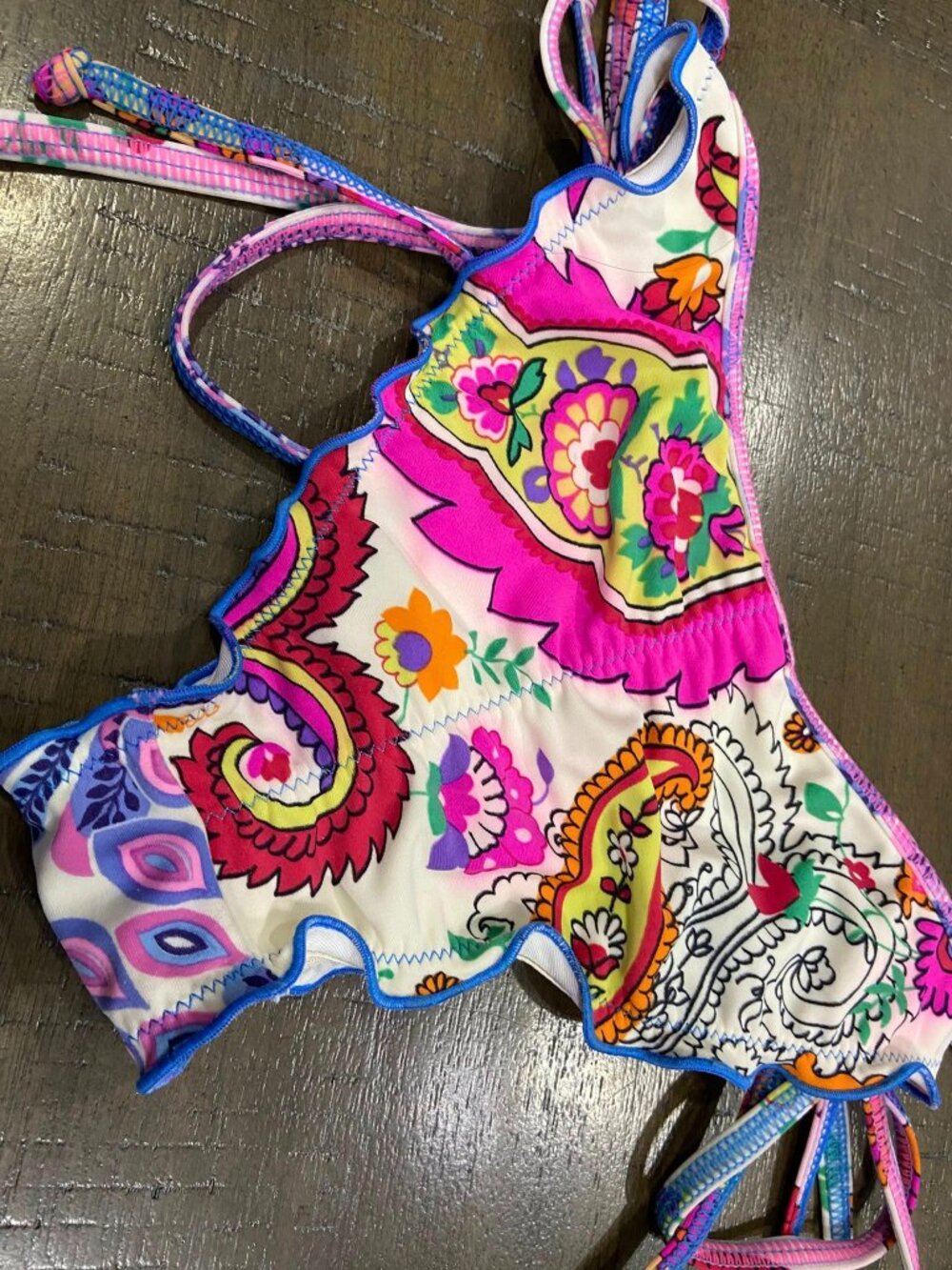 AGUA BENDITA Multicolor sequined swimsuit bottom, size S - Picture 10 of 11